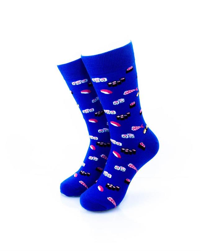 cooldesocks sushi small crew socks front view image