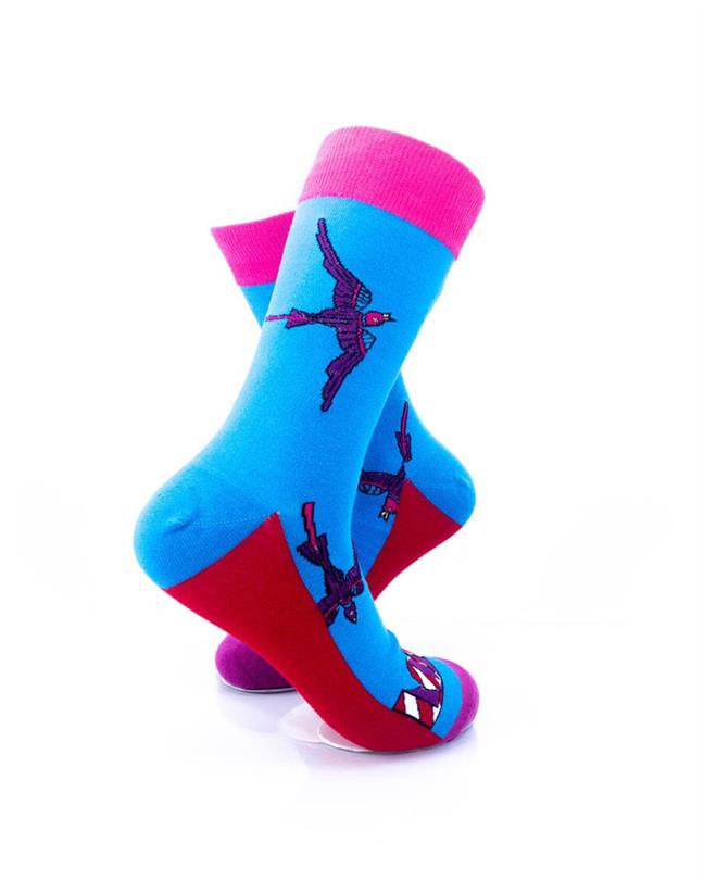 cooldesocks swallow love crew socks right view image