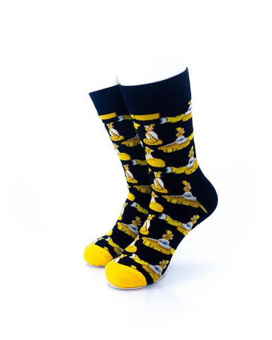 cooldesocks the beatles yellow submarine crew socks front view image