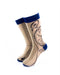 cooldesocks time piece tan crew socks front view image