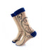 cooldesocks time piece tan crew socks left view image