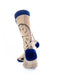 cooldesocks time piece tan crew socks rear view image