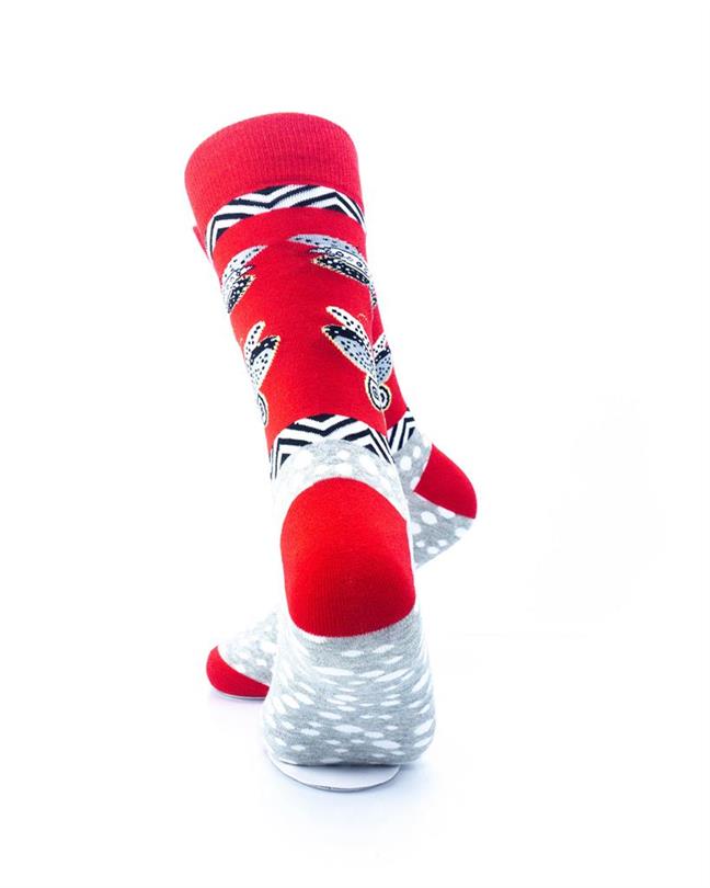 cooldesocks tribal butterfly crew socks rear view image