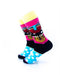 cooldesocks tribal cat colourful crew socks left view image