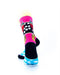 cooldesocks tribal cat colourful crew socks rear view image