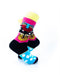 cooldesocks tribal cat colourful crew socks right view image