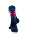 cooldesocks tribal cat in black crew socks rear view image