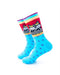 cooldesocks tribal cat in blue crew socks left view image