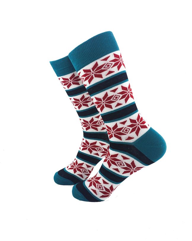 Tribal Green Red Stars