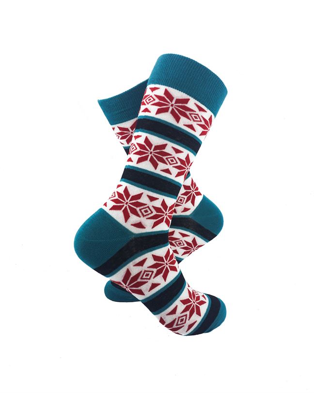 Tribal Green Red Stars