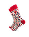 cooldesocks tribal red black crew socks left view image