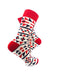 cooldesocks tribal red black crew socks right view image