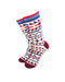 cooldesocks tribal red blue crew socks front view image