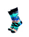 cooldesocks tropical leaves crew socks front view image