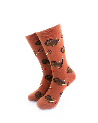 cooldesocks turkey riot crew socks front view image