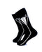 cooldesocks tuxedo print crew socks left view image
