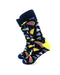 cooldesocks watermelon colorful slices crew socks left view image