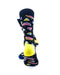 cooldesocks watermelon colorful slices crew socks rear view image