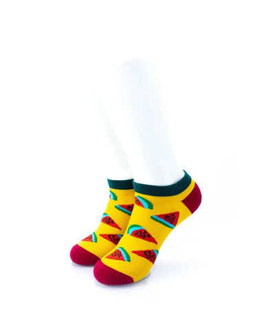 cooldesocks watermelon ankle socks front view image