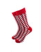 cooldesocks weaving red black crew socks front view image