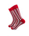 cooldesocks weaving red black crew socks left view image