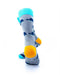cooldesocks whales blue grey crew socks rear view image