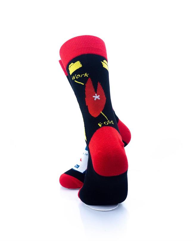 cooldesocks wifi is god crew socks rear view image