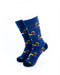 cooldesocks wild duck blue crew socks front view image