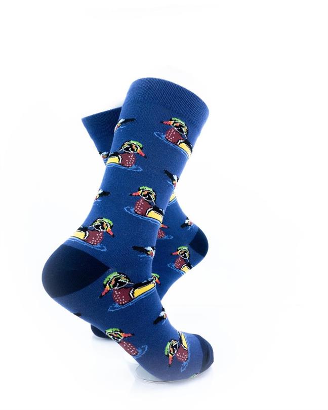 cooldesocks wild duck blue crew socks right view image