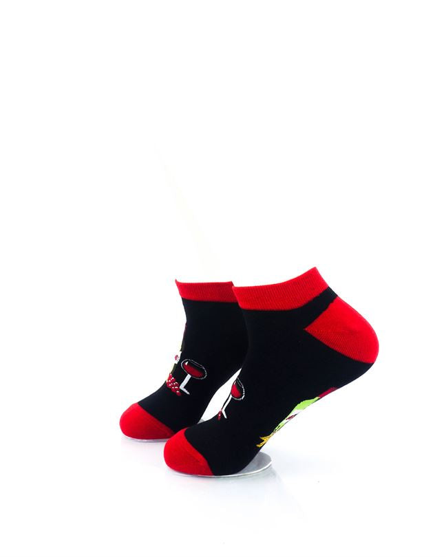 cooldesocks wine lover ankle socks left view image