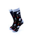 cooldesocks winking poop toilet paper crew socks front view image