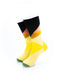 cooldesocks yellow abstract crew socks front view image
