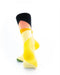 cooldesocks yellow abstract crew socks rear view image