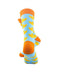 cooldesocks yellow duck orange crew socks rear view image