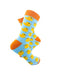 cooldesocks yellow duck orange crew socks right view image