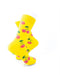 cooldesocks yellow pink cherry crew socks right view image