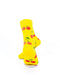 cooldesocks yellow pink cherry quarter socks rear view image