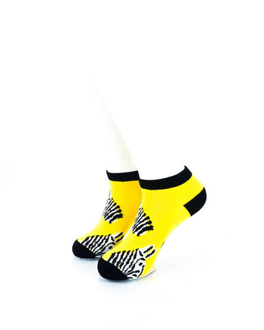 cooldesocks zebra liner socks front view image