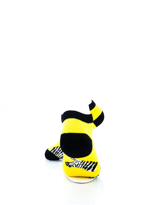 cooldesocks zebra liner socks rear view image