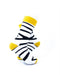 cooldesocks zebra pattern crew socks right view image