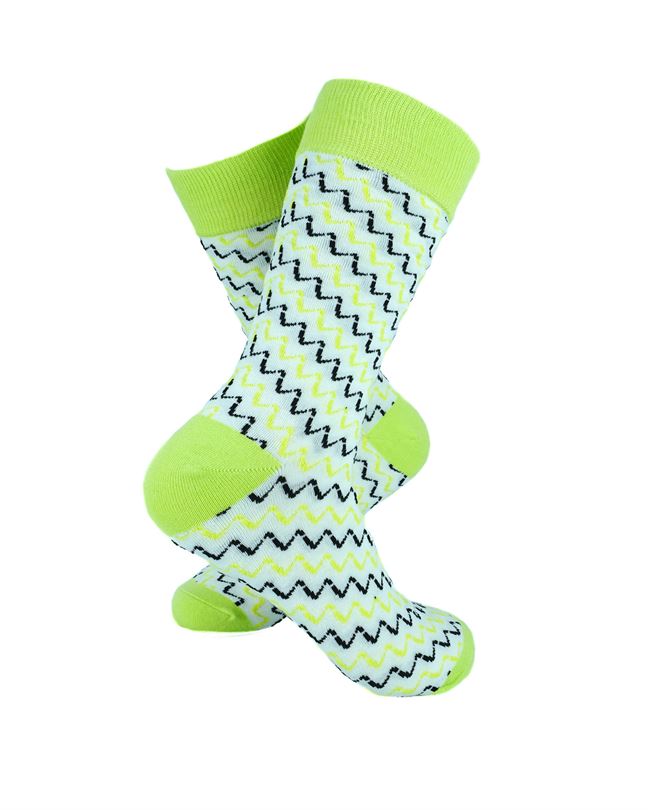 Zigzag Stitch Neon Green
