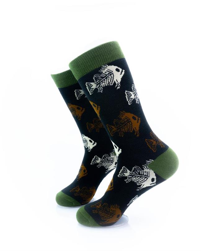 cooldesocks zombie fish crew socks left view image