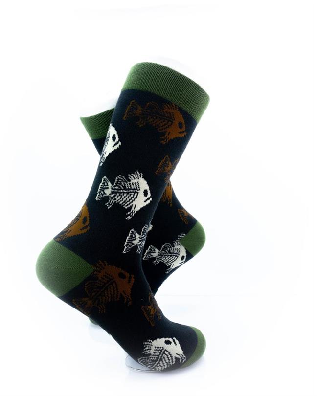 cooldesocks zombie fish crew socks right view image